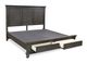 aspenhome® Oxford Peppercorn California King Panel Storage Bed-1