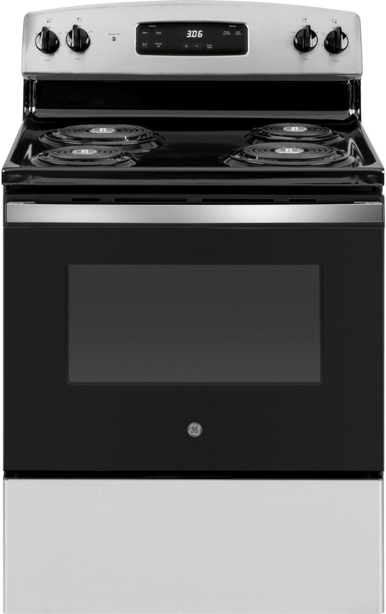 GE® 30" Stainless Steel Freestanding Electric Range