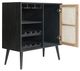 A & B Home Beige/Black Wine Cabinet-2