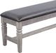 Sunny Designs™ Homestead Hills Alpine Gray/Tobacco Leaf Bench-3