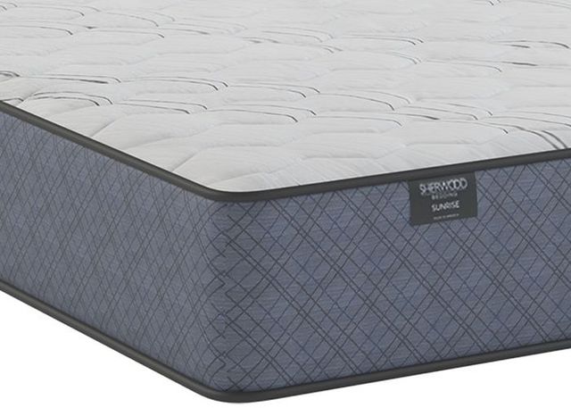 Sherwood® Bedding National Vista II Wrapped Coil 13.5" Medium Euro Top Queen Mattress-1