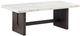 Signature Design by Ashley® Burkhaus White Cocktail Table with Dark Brown Base-0
