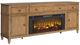 Signature Design by Ashley® Sharlance Light Brown 81" TV Stand with Electric Fireplace-0