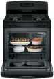 GE® 30" Black Freestanding Gas Range-3