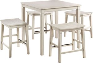 Steve Silver Co. Westlake 5-Piece Beige Counter Height Dining Set