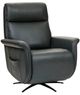 Flexsteel® Haven Harbor Leather Power Swivel Recliner with Power Headrest and Lumbar-0