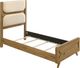 Coaster® Bennett 5-Piece Light Oak Youth Twin Upholstered Panel Bedroom Set-2