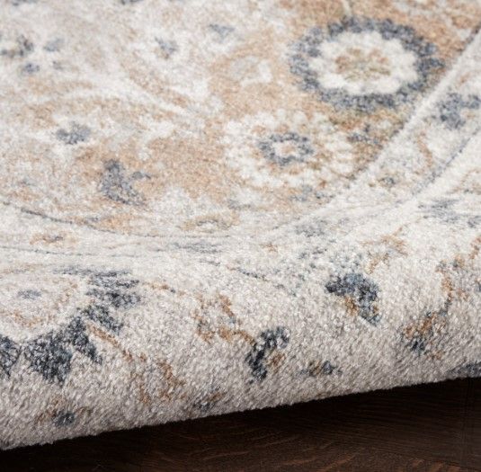 Nourison Home™ Astra Machine Washable Silver Taupe 5'x7' Area Rug-3