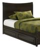Night & Day Furniture™ Spices Bedroom K-Series Blackpepper Dark Chocolate Queen Panel Bed-1