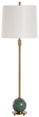 Uttermost® Bledel Brushed Brass/Dark Green Buffet Lamp-0