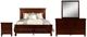 New Classic® Home Furnishings Tamarack 4-Piece Brown Cherry California King Panel Bedroom Set-0