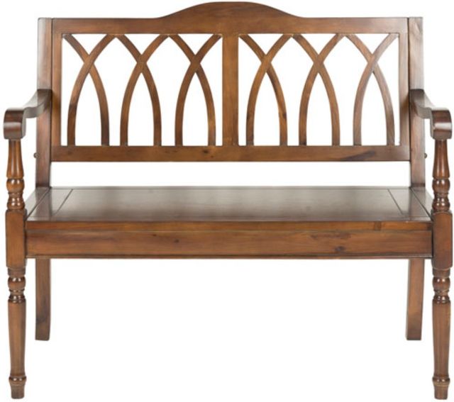 Safavieh Benjamin Dark Teak Bench-1