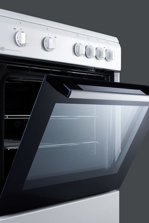 Summit® Classic 24" White Slide-In Electric Range-3