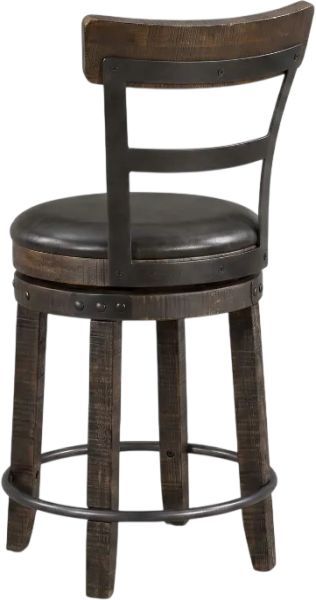 Sunny Designs™ Homestead Tobacco Leaf 30" Swivel Barstool-3