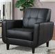 Coaster® Black Padded Seat Accent Chair-1