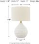 Signature Design by Ashley® Wardmont White Ceramic Table Lamp-2