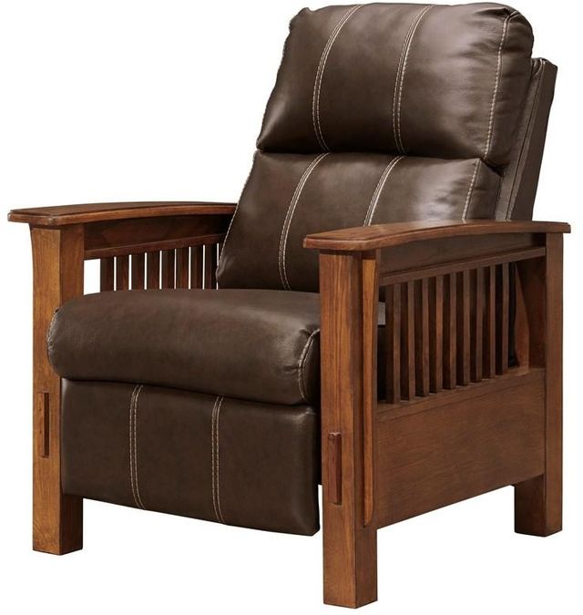 Signature Design by Ashley® Cowlitz Chocolate High Leg Recliner-1