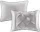 Olliix by Madison Park Laurel 7 Piece Grey King Tufted Comforter Set-1