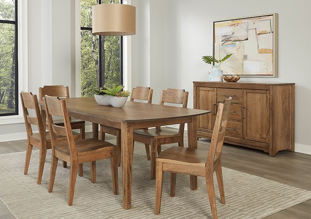 LM Co Home By Vaughan-Bassett Crafted Cherry by Ben & Erin Napier Medium Cherry 94" Surfboard Dining Table-1