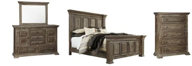 Signature Design by Ashley® Wyndahl 3-Piece Brown King Panel Bed Set-0