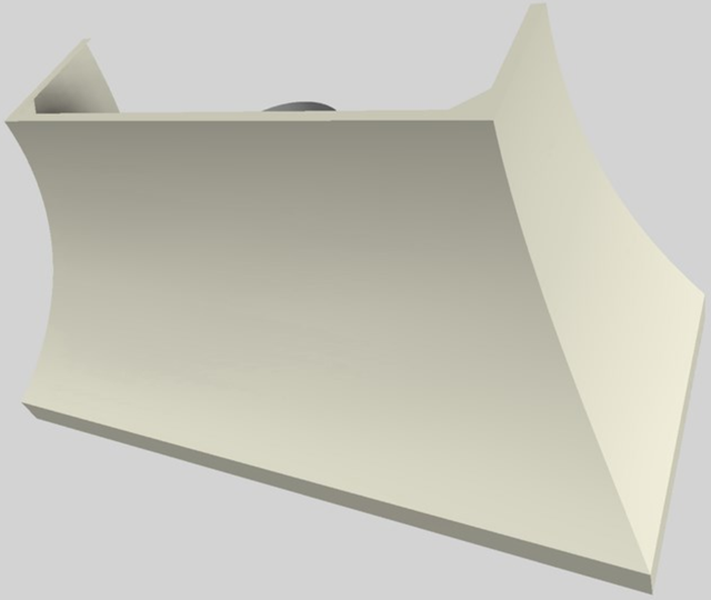 Vent-A-Hood® Designer Series 60" Biscuit Wall Mounted Range Hood-3