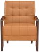Homelegance® Crafton Orange/Walnut Accent Chair-2