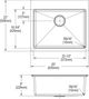 Elkay Crosstown® 2-Piece Polished Satin 25" x 22" x 9" 1-Hole Single Bowl Dual Mount Sink Set-4