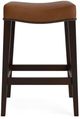 Bassett® Furniture Customizable Vail 18" Leather Saddle Counter Stool-1