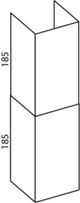 Falmec Stainless Steel Chimney Kit-1