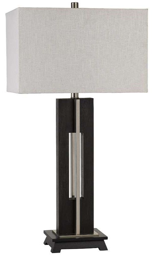 Cal® Lighting & Accessories Glenview Black/Expresso Table Lamp-0