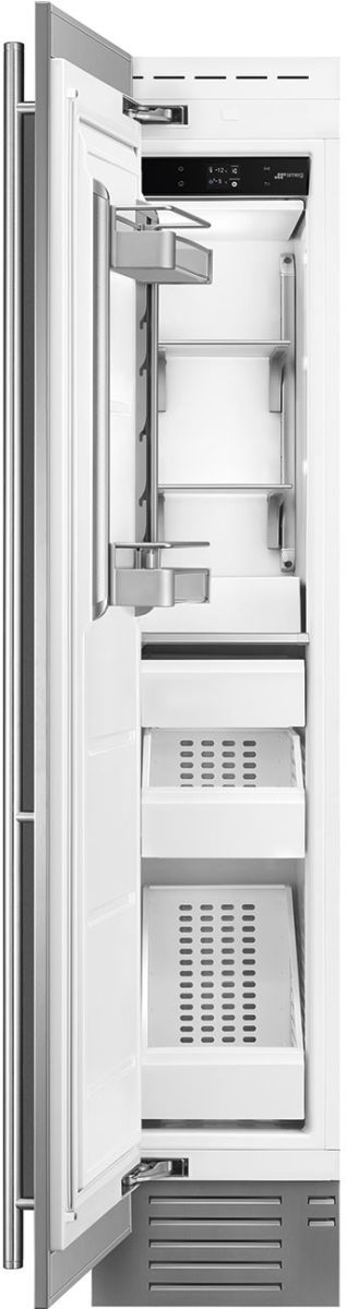 Smeg Universal 18" 8.2 Cu. Ft. Stainless Steel Built-In Column Freezer-3