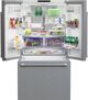 Beko 36 in. 20.5 Cu. Ft. Fingerprint-Free Stainless Steel Counter Depth French Door Refrigerator-3