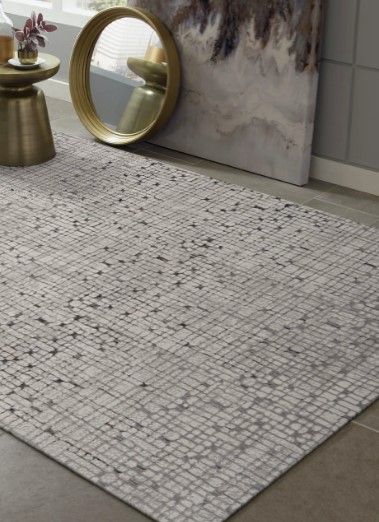 KAS Rugs Inspire Gray Tribeca 5'x8' Area Rug-3