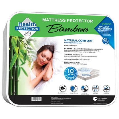 Bamboo mattress protector, Twin XL-0