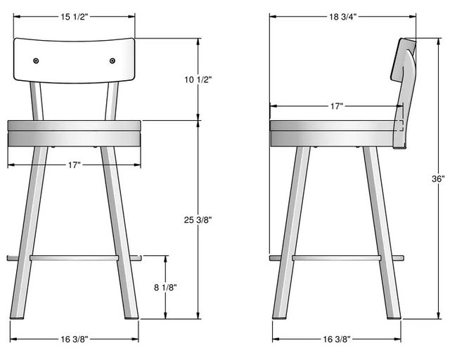 Amisco Customizable Lauren Swivel Counter Stool-1