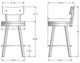 Amisco Customizable Lauren Swivel Counter Stool-1