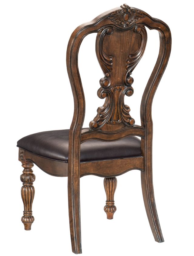Mazin Furniture Bergen Dark Brown Dining Side Chair-2