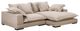 Moe's Home Collection Daydream 2-Piece Beige L-Shaped Sectional Sofa and Chaise-0