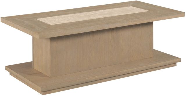 Hammary® Windover Balance Sand Rectangular Coffee Table-0