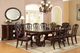 Furniture of America® Bellagio Brown Cherry Dining Table with 2 Leaves-1