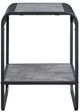 ACME Furniture Raziela Gray End Table with Black Base-1