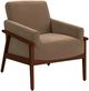 Elements International Ava Cherry/Langley Cocoa Chair-0