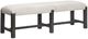 Magnussen Home® Plum Creek Elite Dove/Ravenwood Black Bench-0