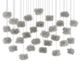 Currey & Company Birds Nest Painted Silver/Clear Multi-Drop-1