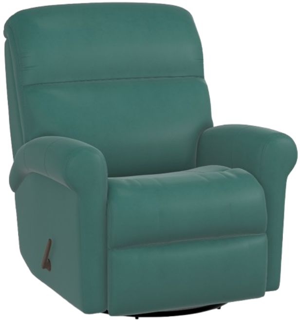 Flexsteel® Davis Malachite Manual Swivel Gliding Recliner-0