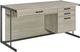 Coaster® Loomis Whitewashed Grey/Gunmetal Office Desk-0