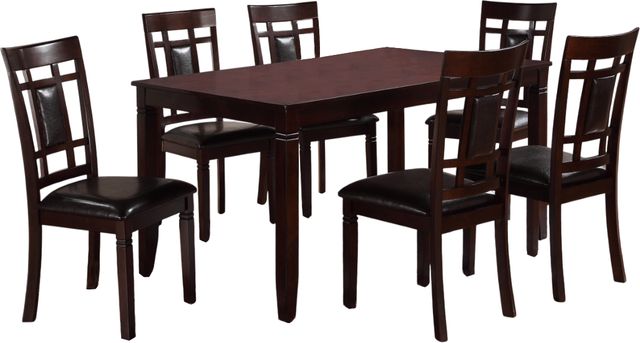 Crown Mark Paige 7-Piece Brown Dining Table Set-0
