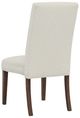 Fairfield® Customizable Entree Dining Straight Tall Back Armless Stack Chair with Tobacco Legs-1
