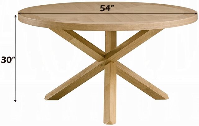 ACME Furniture Kasem Oak Round Dining Table-3