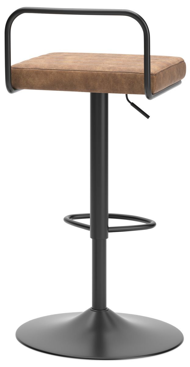 Signature Design by Ashley® Strumford Black/Brown Bar Stool-1